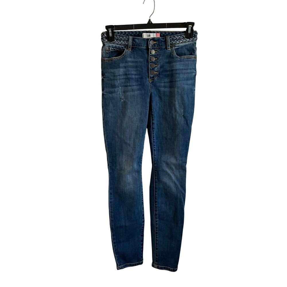 Cabi Button‎ Fly Skinny Jeans Dark Wash - Size 4